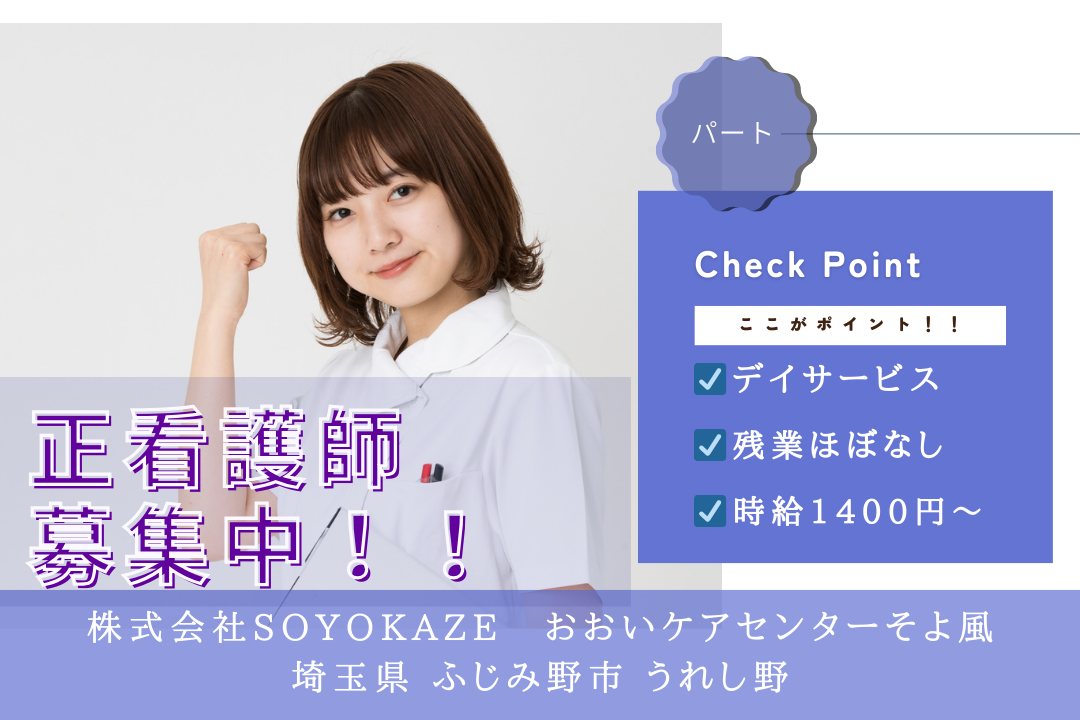 家庭と両立しやすいデイサービスの正看護師　R14159-ns-ns-np-kyo